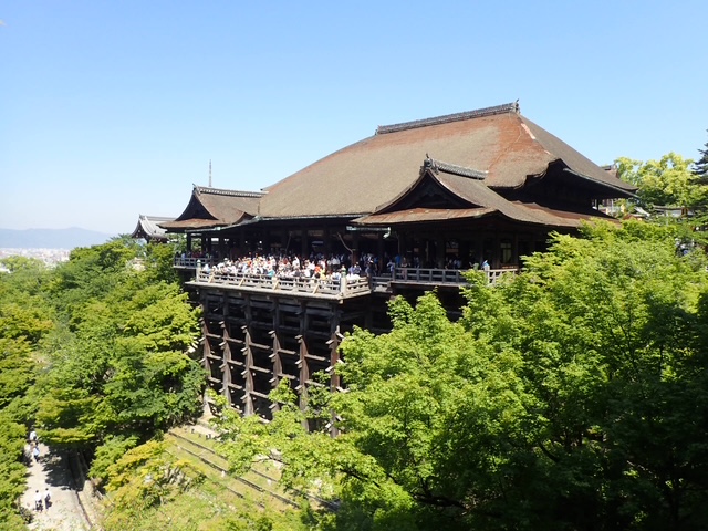 新緑の季節に賑わう京都・清水寺