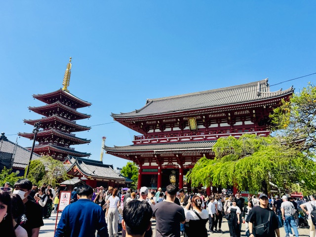 浅草の浅草寺と五重塔