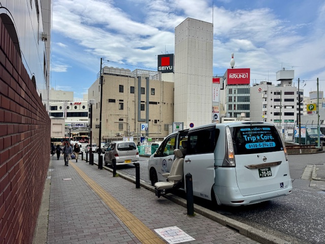 乗降りが楽な福祉介護タクシー車両のスライドシート